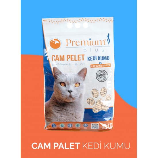Premium Cam Pelet Kedi Kumu 2 li