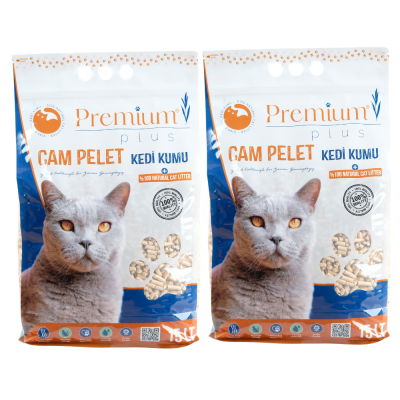 Premium Plus Çam Peleti Kedi Kumu 15LT x 2 Adet (30 LT)